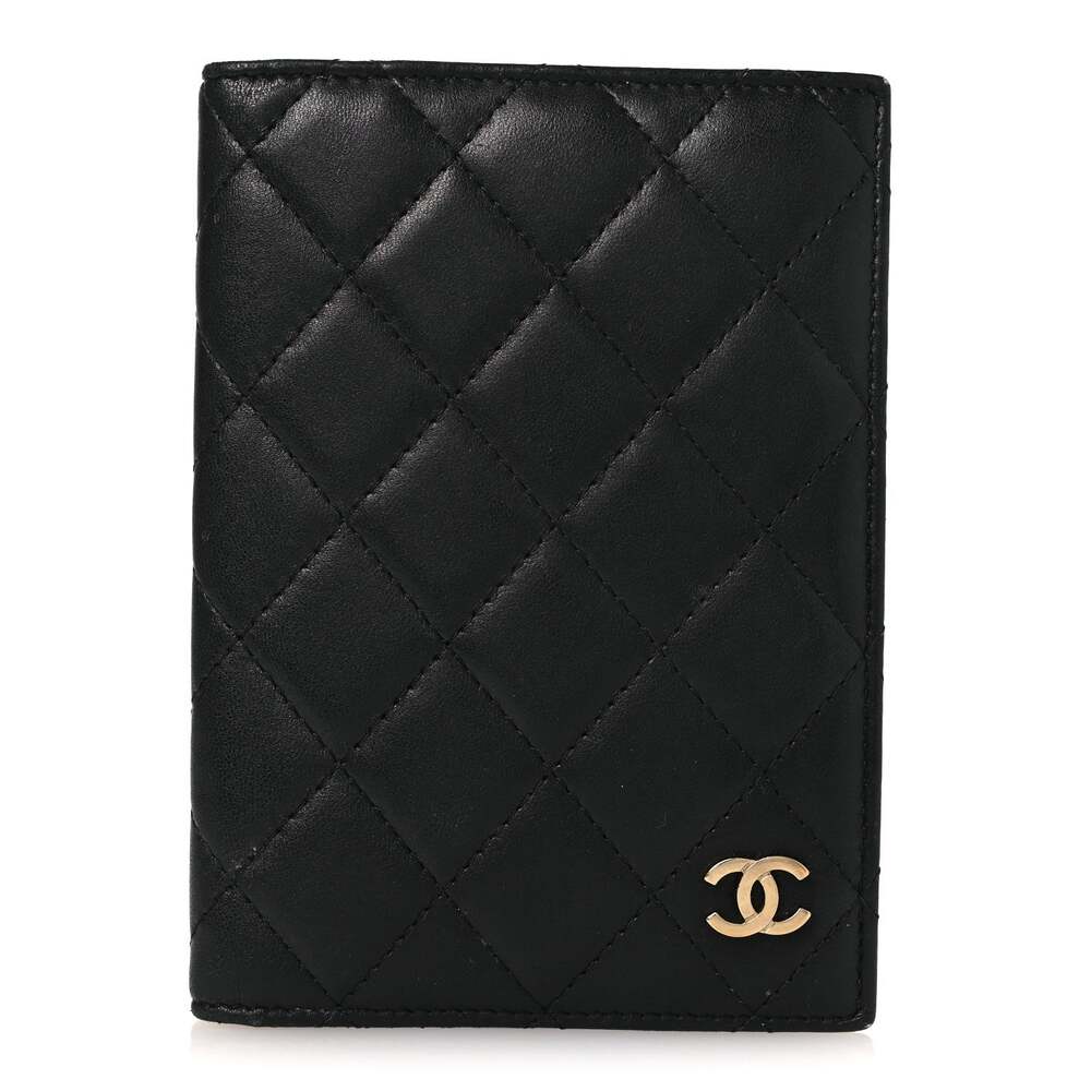 Chanel Lambskin Quilted Passport Holder #249782C85B